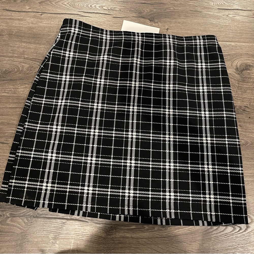 Xxl Plaid skirt black